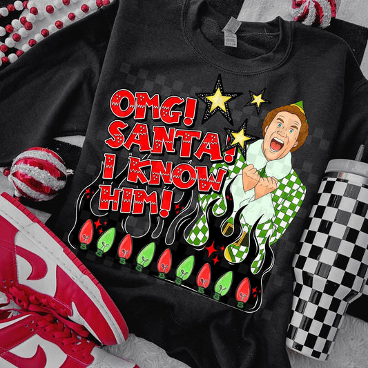 Omg Santa I Know Him Top